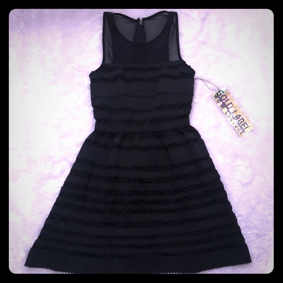 WOW COUTURE GOLD LABEL Sz Small Black Dress NWT - Picture 2 of 8